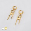 PAIR OF CHIC GUILLOTINE PUNK GOTHIC 316L SURGICAL STEEL EARRING